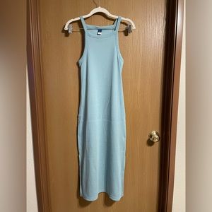 OLD NAVY FITTED SLEEVELESS RIB-KNIT MIDI DRESS FOR WOMEN
